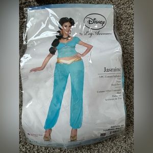Jasmine Costume Size Small with Gold Neclace and Gold Earrings Included